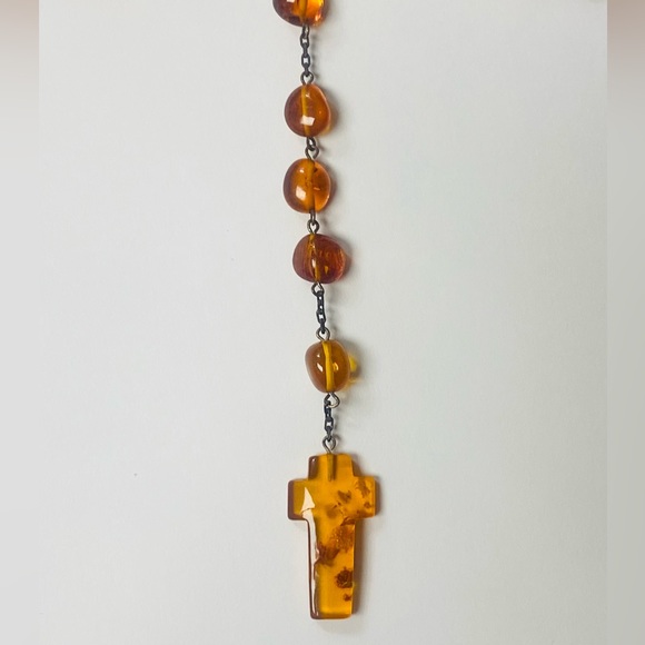 Vintage Authentic Amber Rosary - Picture 9 of 9